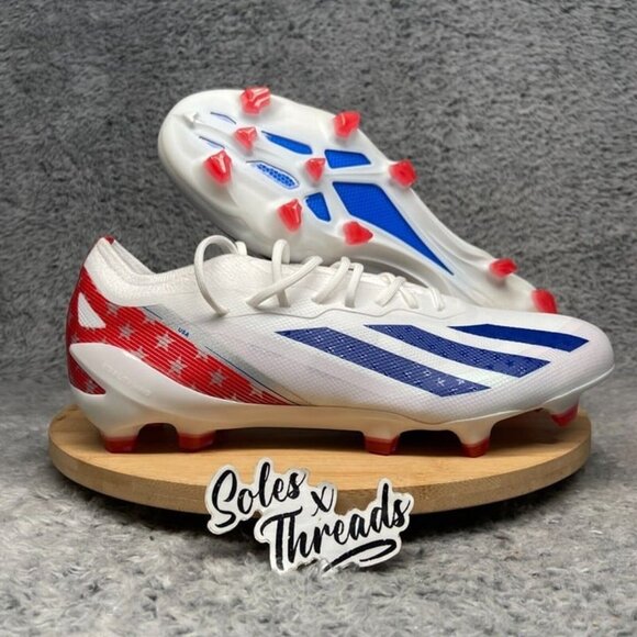 Adidas X Crazyfast USA .1 FG Soccer Low Size 7.5 Men White Blue Red IG0664